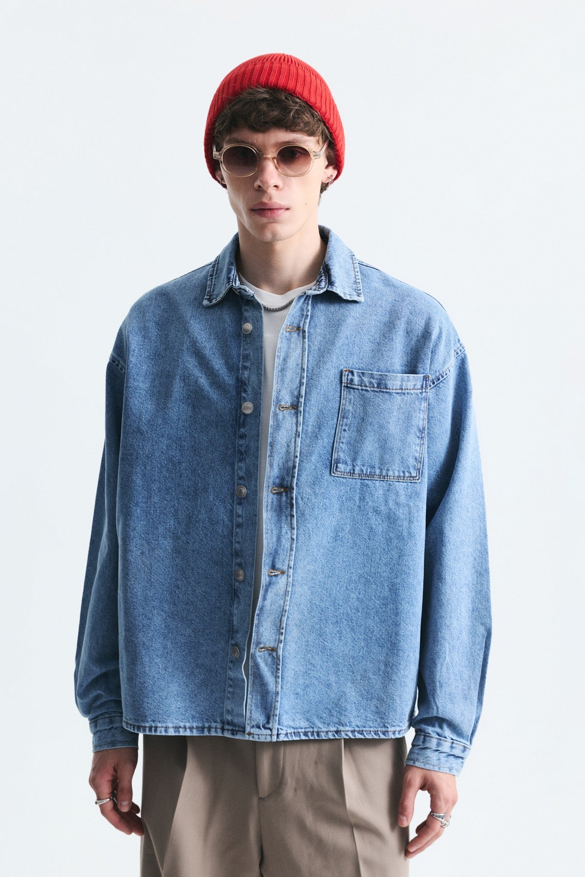 Oversize Denim Gömlek