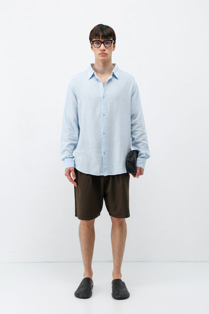 Basic Keten Oversize Gömlek