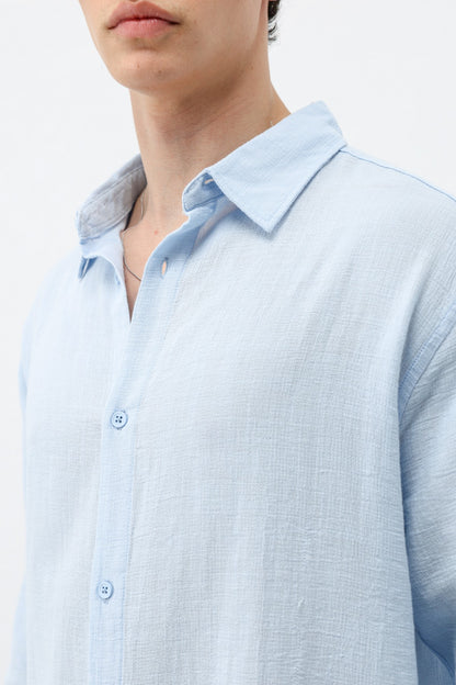 Basic Keten Oversize Gömlek