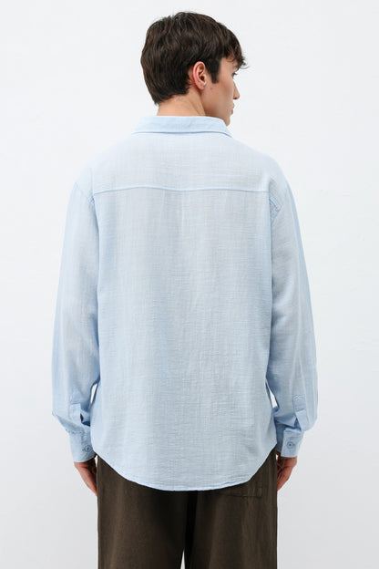 Basic Keten Oversize Gömlek