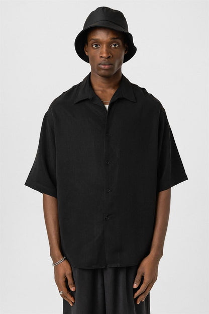 Oversize Lyocell Kumaş Gömlek