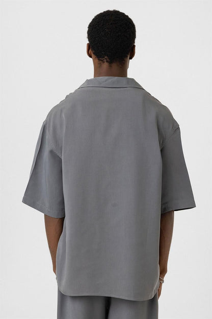 Oversize Lyocell Kumaş Gömlek