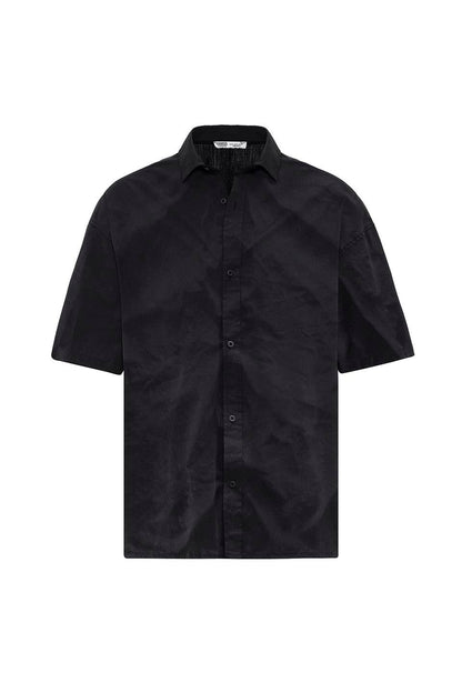 Oversize Yıkamalı Poplin Gömlek