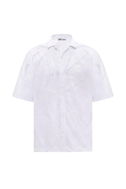 Oversize Yıkamalı Poplin Gömlek