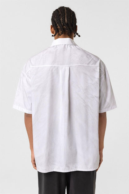 Oversize Yıkamalı Poplin Gömlek