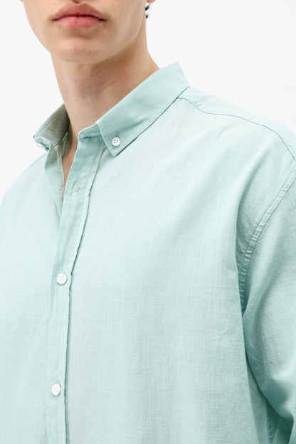 Basic Oversize Pamuk Keten Gömlek