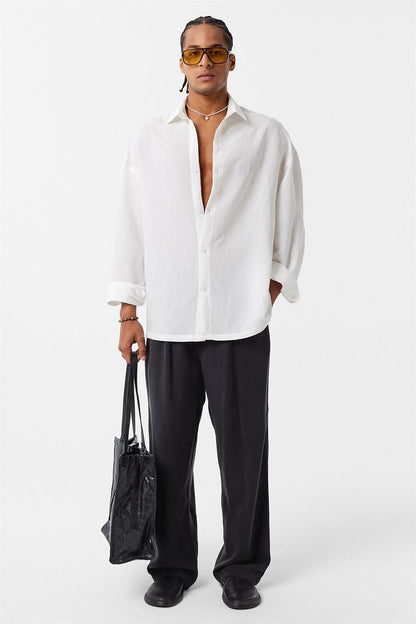 Basic OVersize Uzun Kol Gömlek