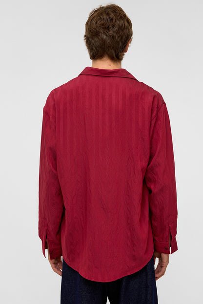 Oversize Uzun Kollu Modal Kumaş Gömlek