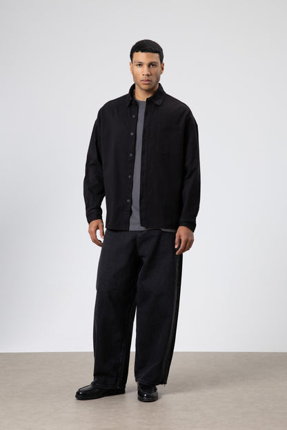 Oversize Gabardin Gömlek Ceket