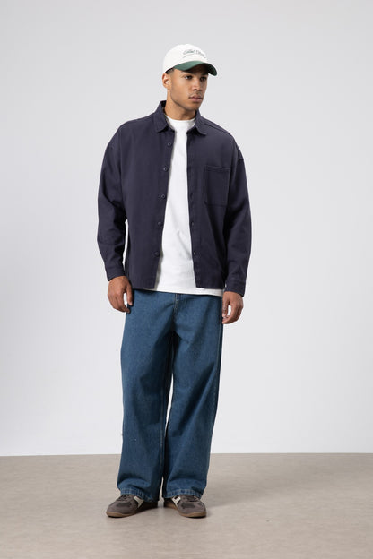 Oversize Gabardin Gömlek Ceket