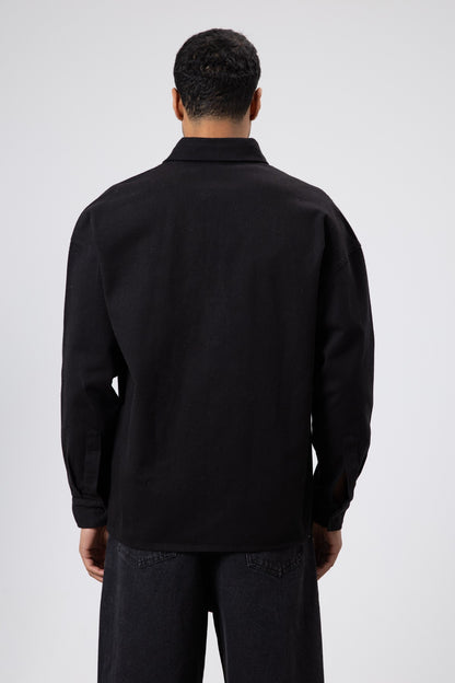 Oversize Gabardin Gömlek Ceket