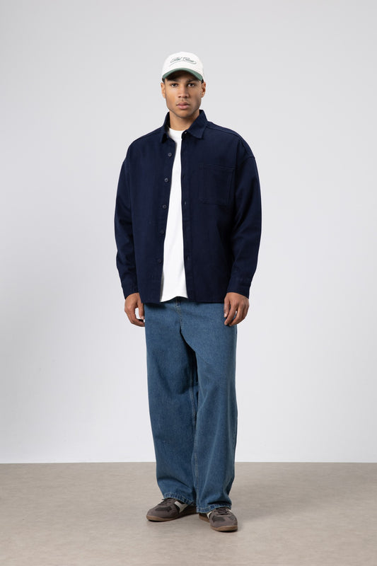 Oversize Gabardin Gömlek Ceket