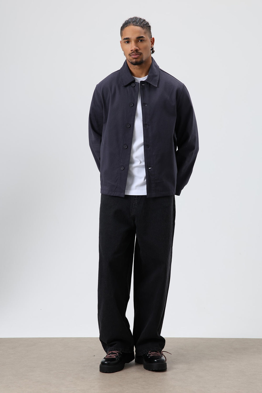 Boxy Fit Gabardin Ceket