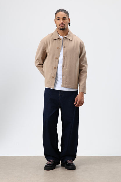 Boxy Fit Gabardin Ceket
