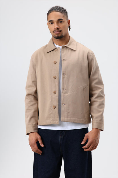 Boxy Fit Gabardin Ceket