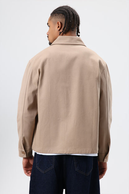 Boxy Fit Gabardin Ceket