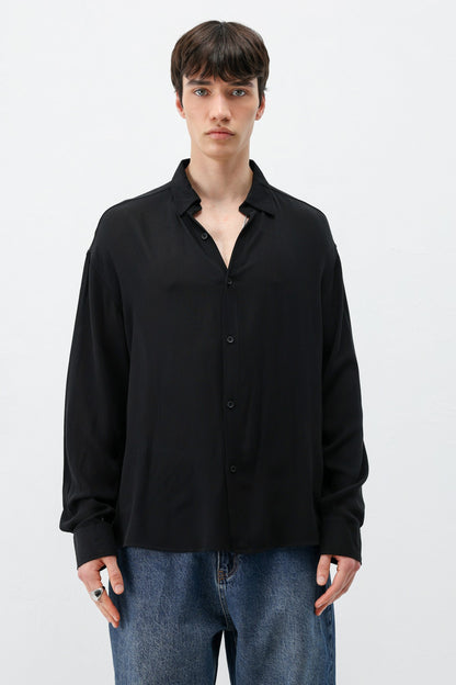 Hafif Dokulu Oversize Gömlek