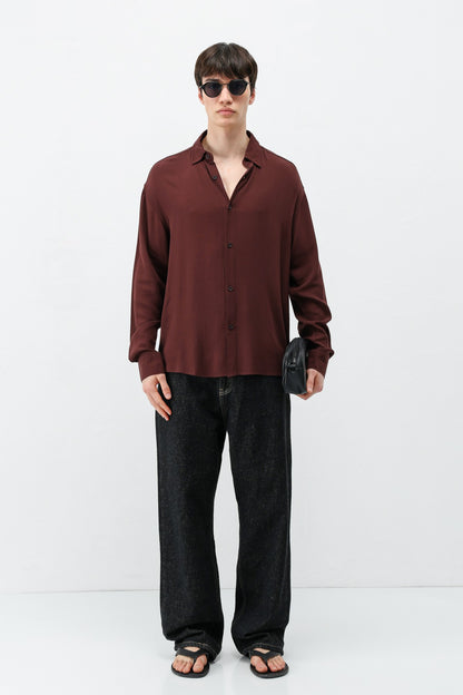 Hafif Dokulu Oversize Gömlek