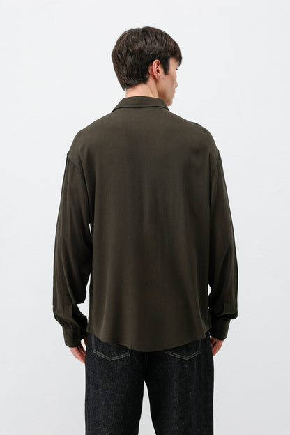 Hafif Dokulu Oversize Gömlek