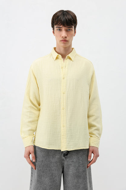 Müslin Kumaş Oversize Gömlek