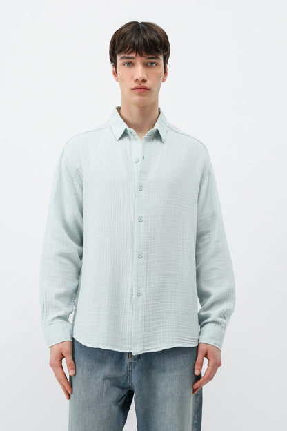 Müslin Kumaş Oversize Gömlek