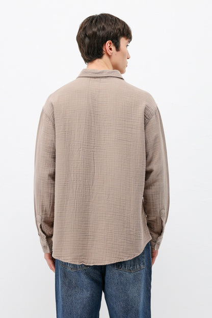 Müslin Kumaş Oversize Gömlek