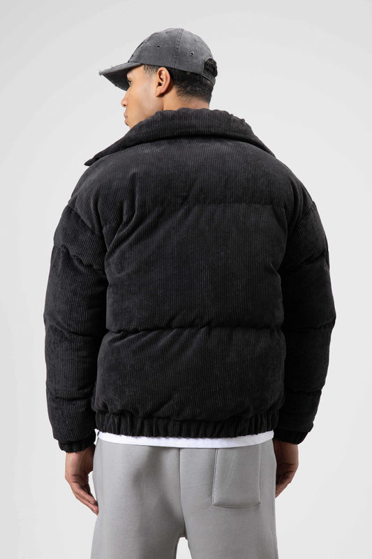 Oversize Kadife Şişme Mont