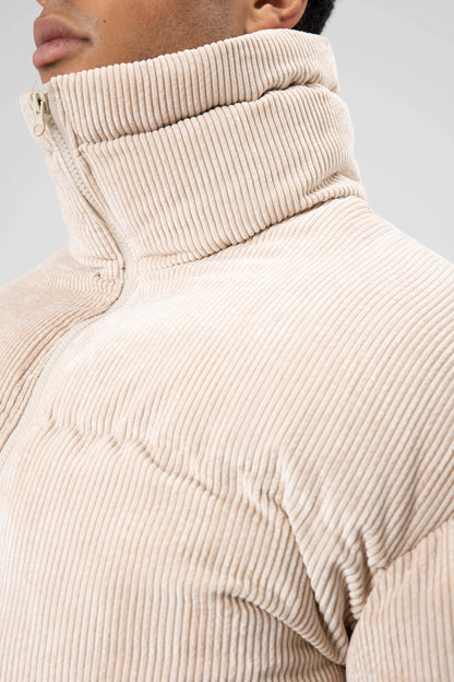 Oversize Kadife Şişme Mont