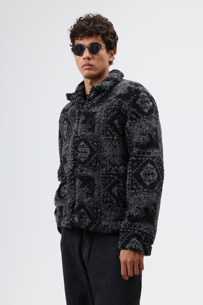 Oversize Peluş Mont