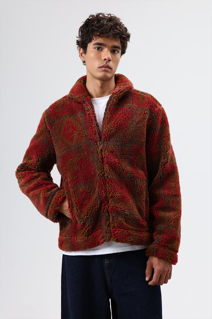 Oversize Peluş Mont