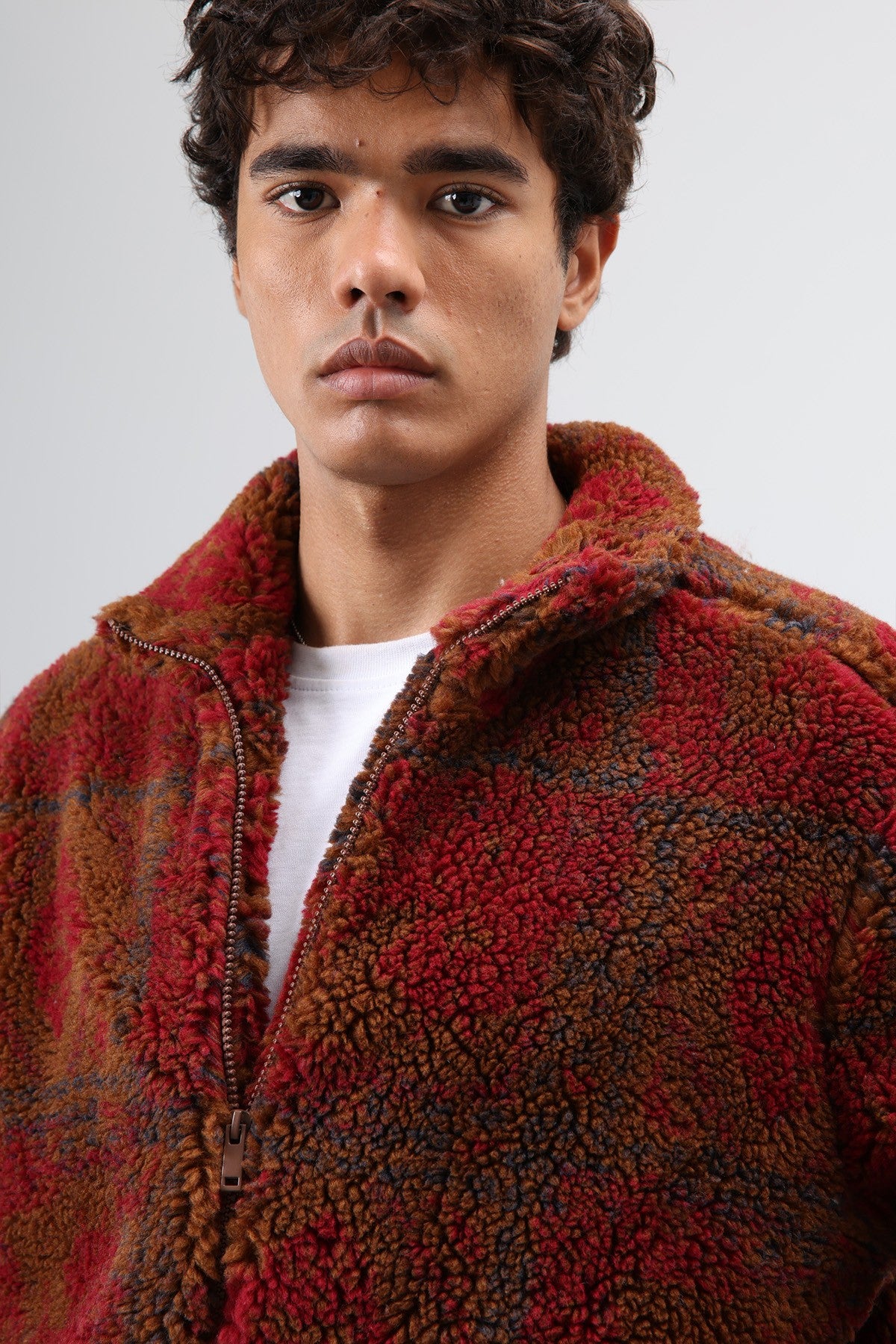 Oversize Peluş Mont