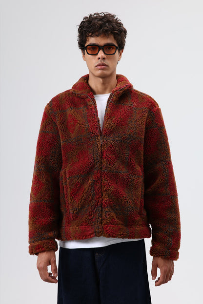 Oversize Peluş Mont