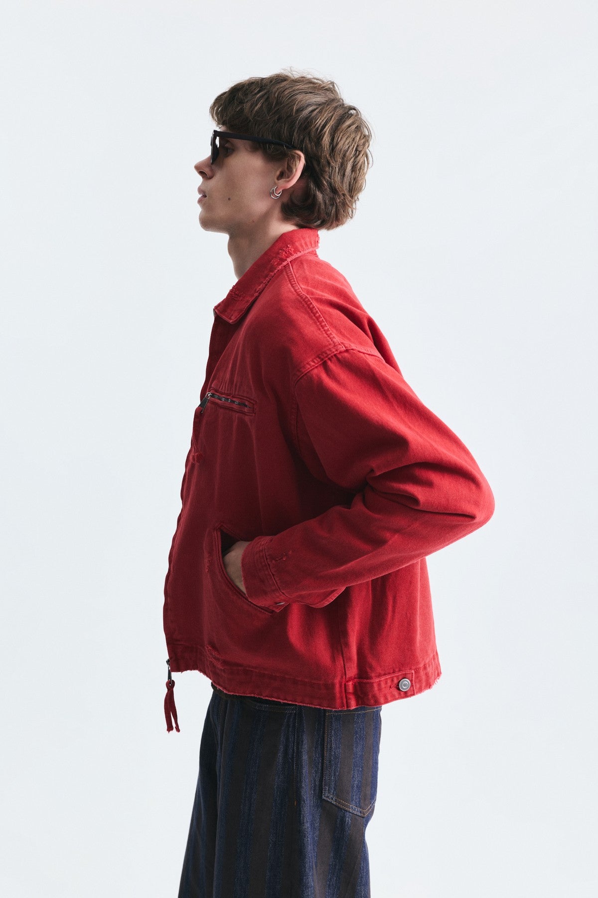 Oversize Fermuar Kapama Kot Mont