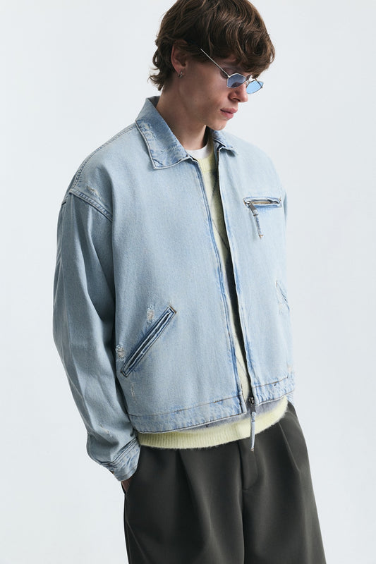 Oversize Fermuar Kapama Kot Mont