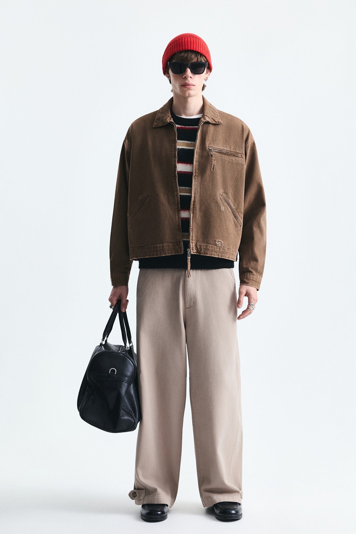Oversize Fermuar Kapama Kot Mont