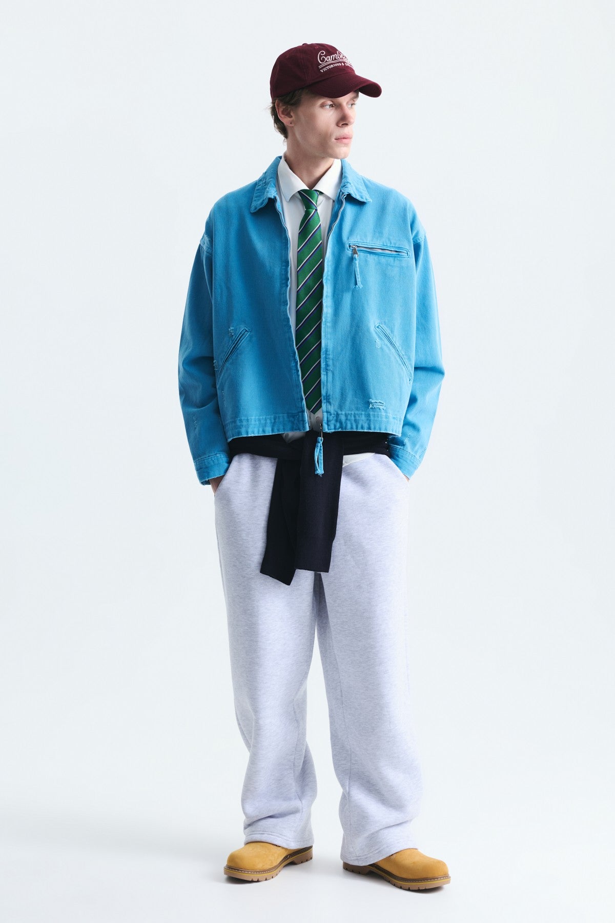 Oversize Fermuar Kapama Kot Mont