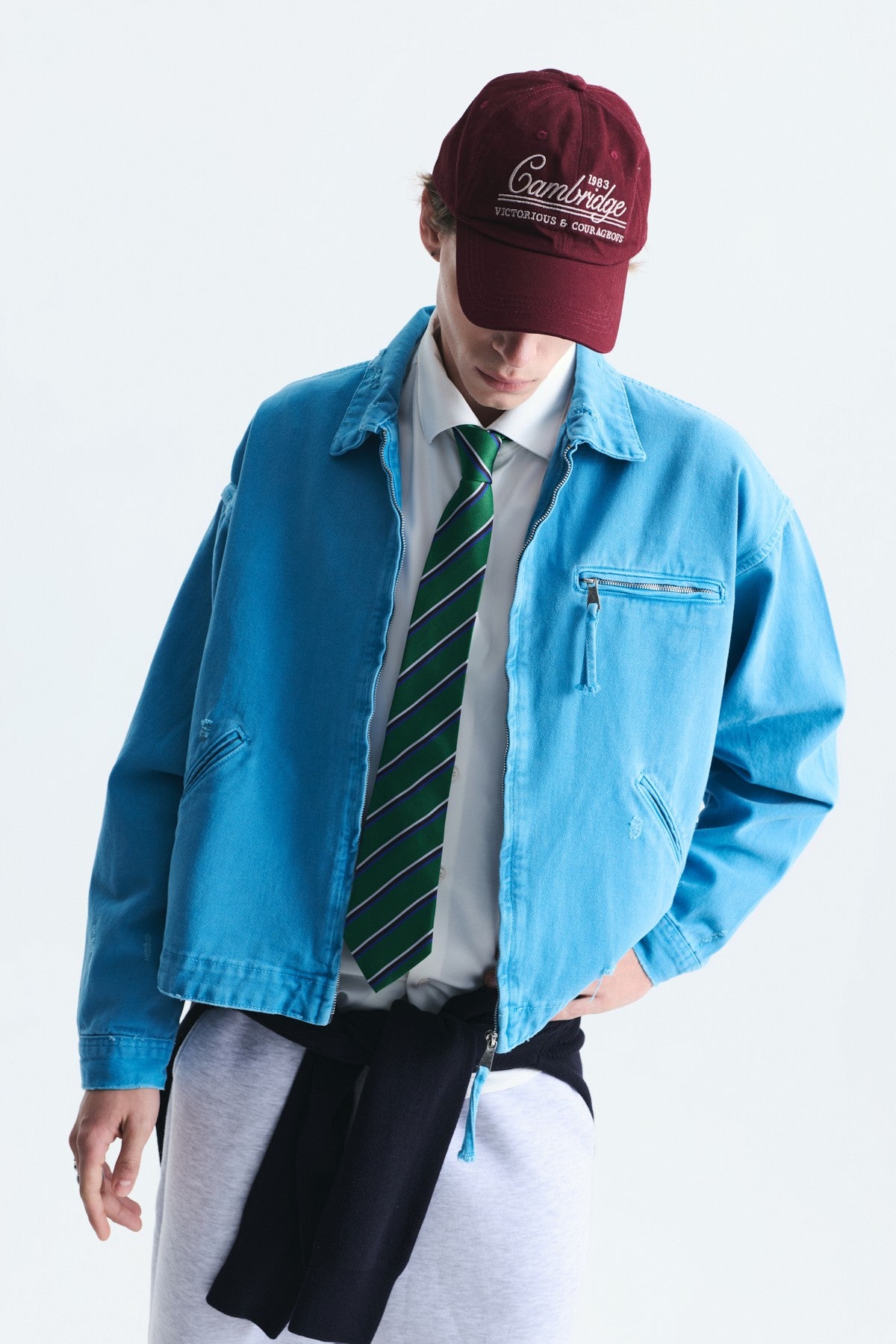 Oversize Fermuar Kapama Kot Mont