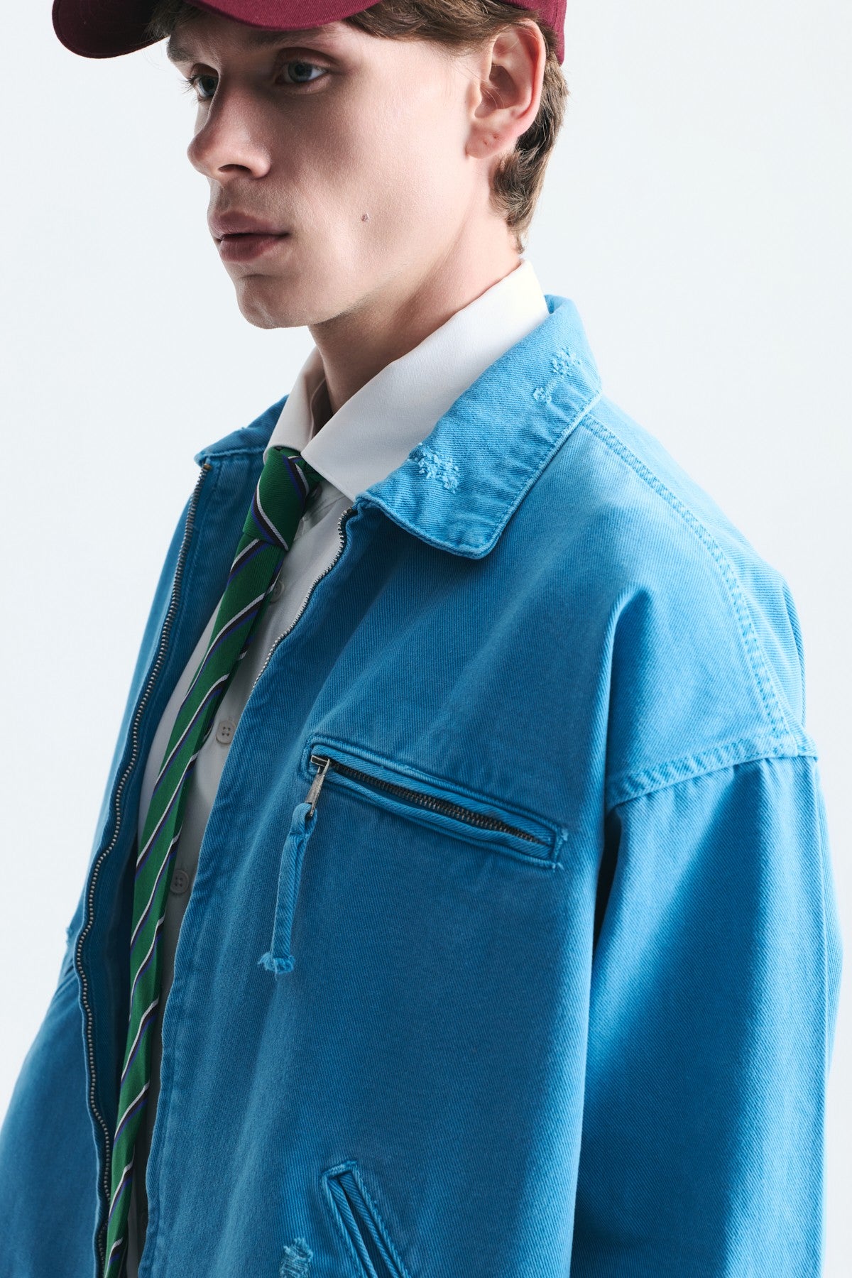 Oversize Fermuar Kapama Kot Mont
