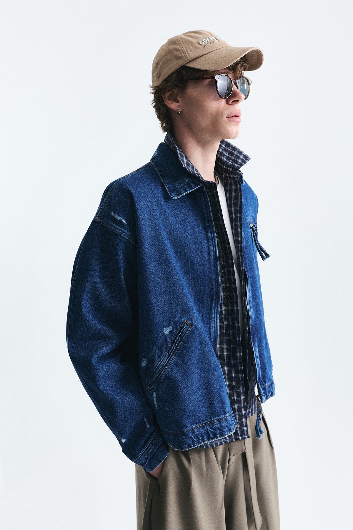 Oversize Fermuar Kapama Kot Mont
