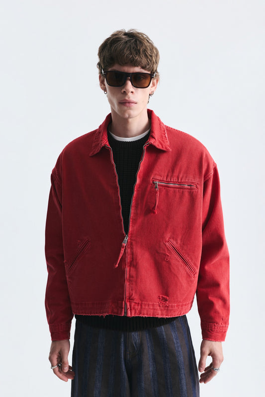 Oversize Fermuar Kapama Kot Mont