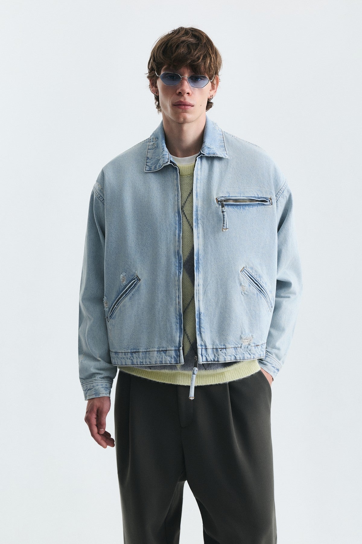 Oversize Fermuar Kapama Kot Mont