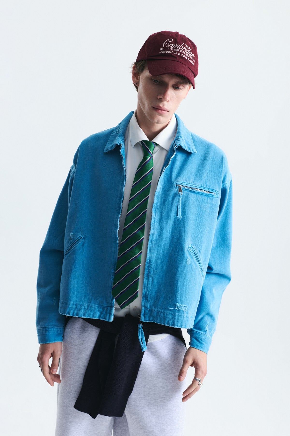 Oversize Fermuar Kapama Kot Mont