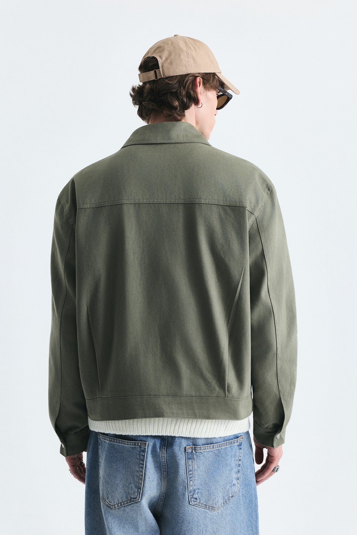 Crop Fit Metal Klips Kapama Mont