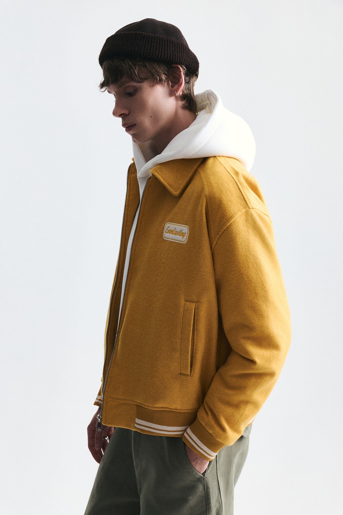 Boxy Fit Baskılı Mont