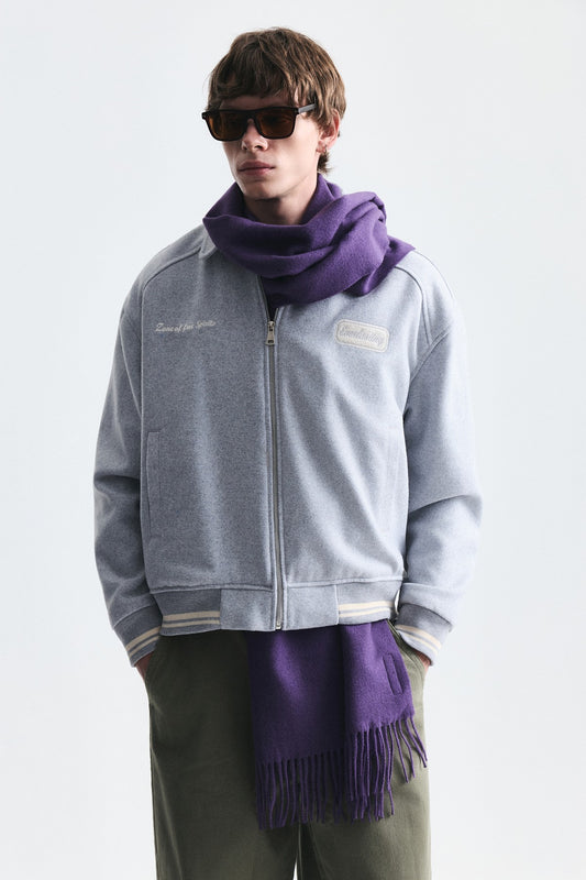 Boxy Fit Baskılı Mont