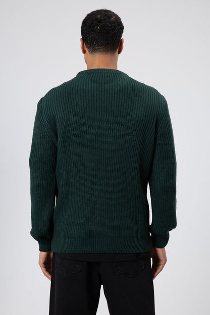 Bisiklet Yaka Oversize Triko Kazak