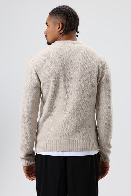 Bisiklet Yaka Oversize Triko Kazak