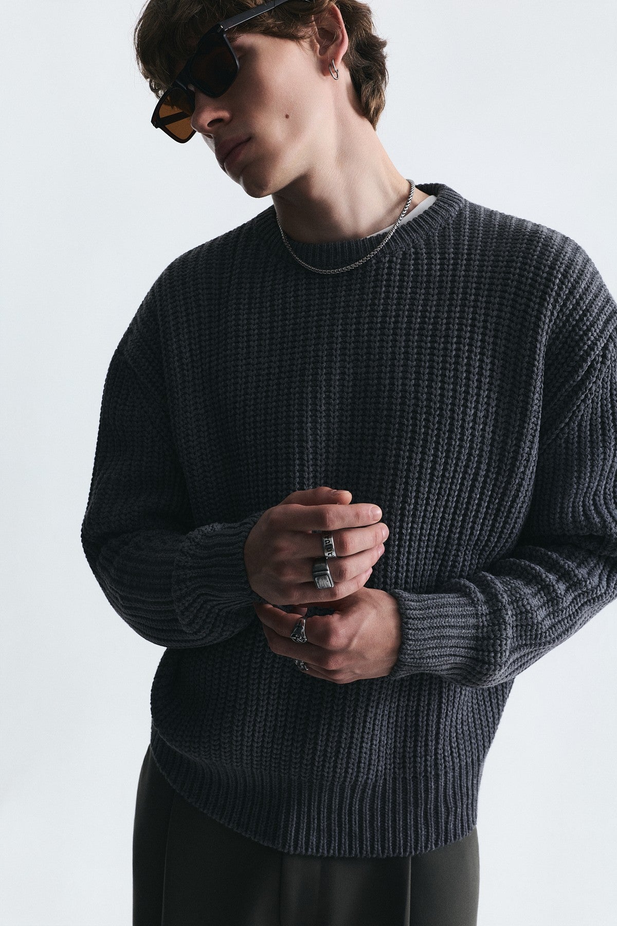Oversize Basic Triko Kazak