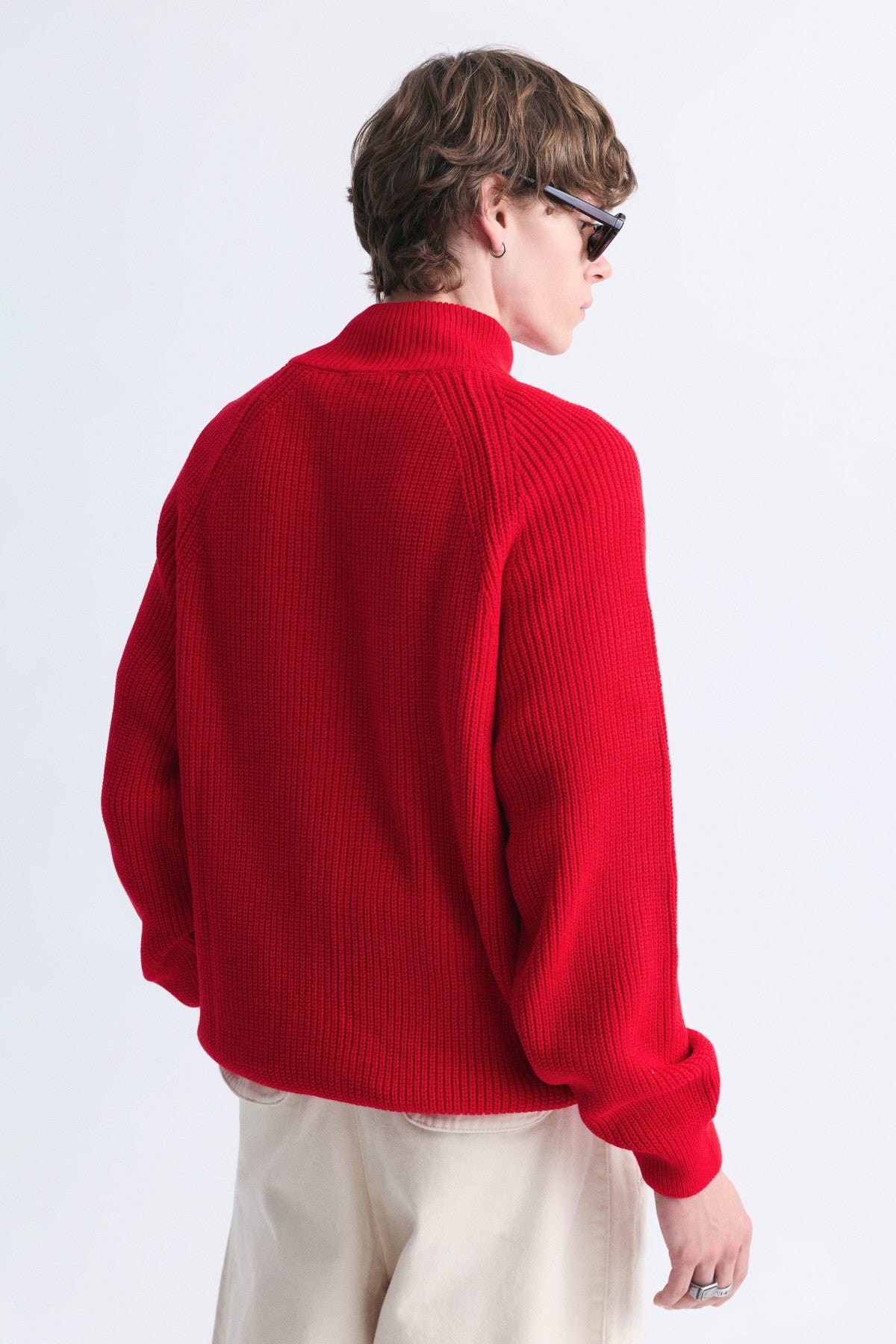 Fermuar Kapama Dik Yaka Sweatshirt