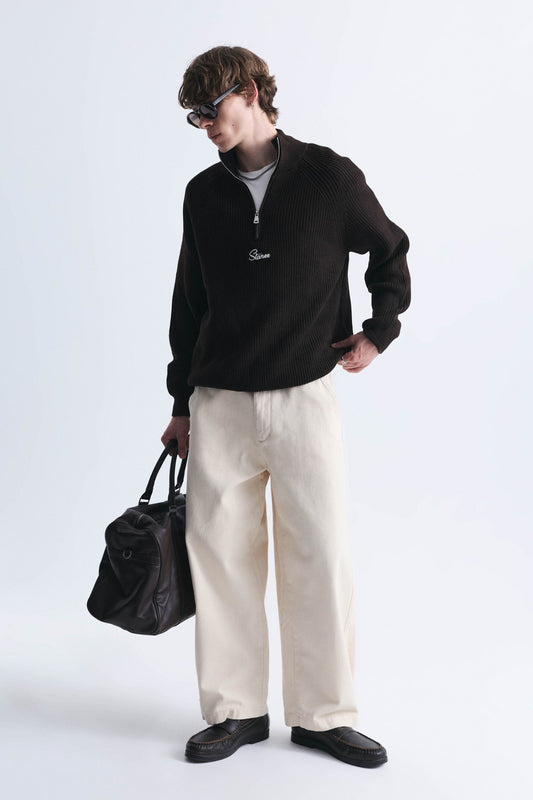 Fermuar Kapama Dik Yaka Sweatshirt